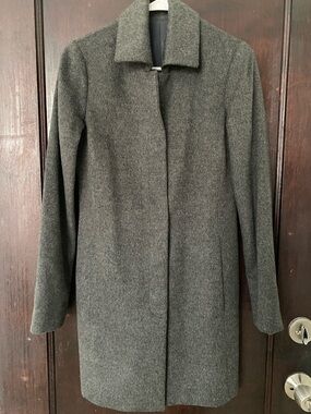 The Row Women's Grey Cashmere Collared Coat